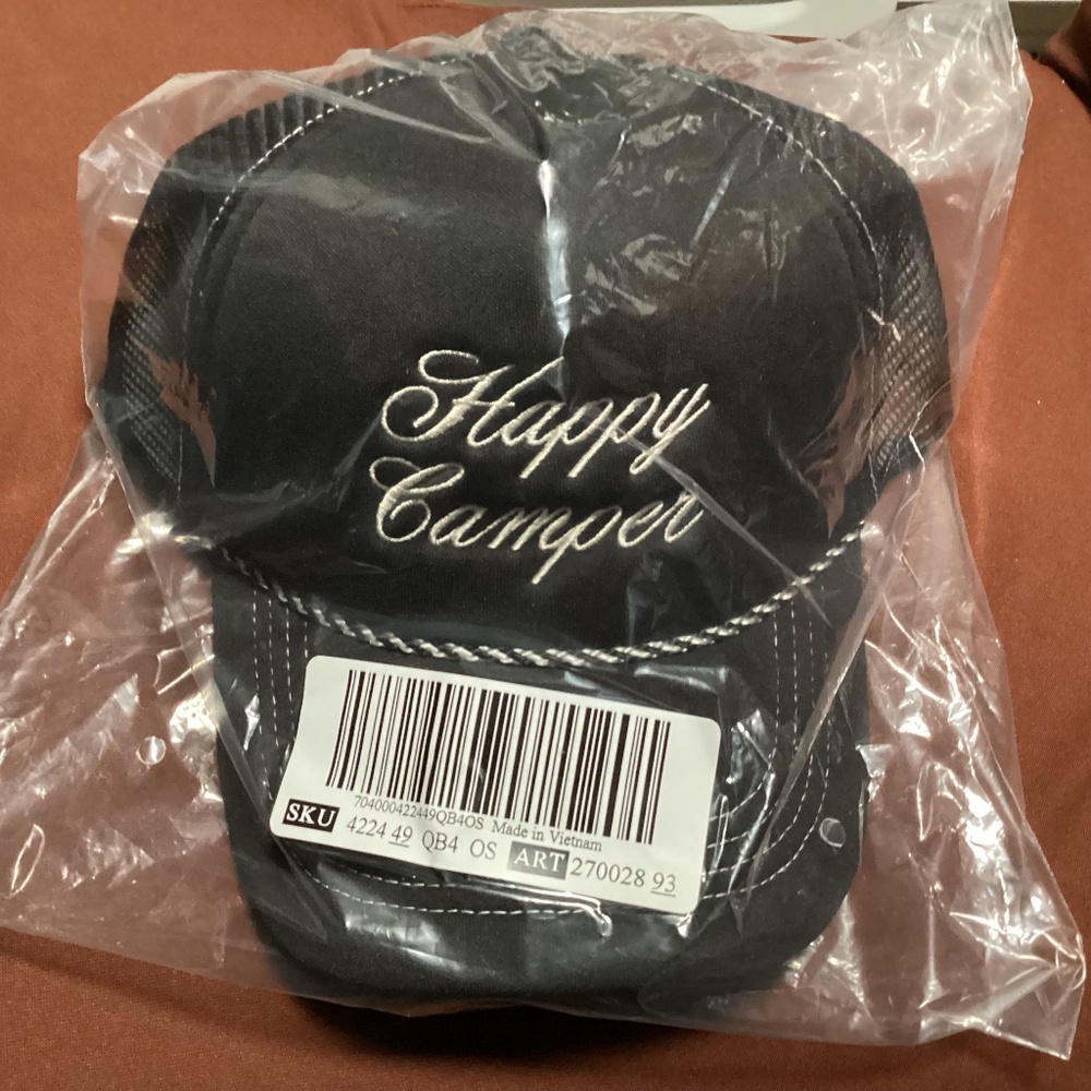 Victoria’s Secret Camp Pink Trucker Hat Pure Black One Size
